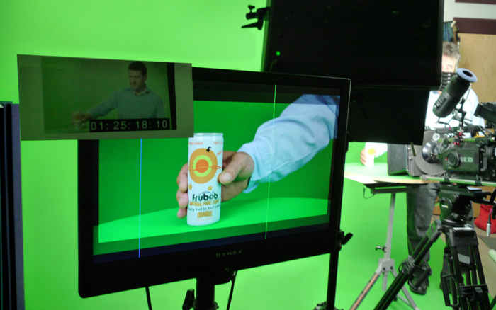 Greenscreen production at CMR Studios for American launch of Frubob All-Natural Fruit Float