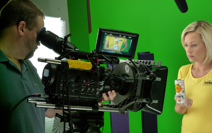 Greenscreen production at CMR Studios for American launch of Frubob All-Natural Fruit Float