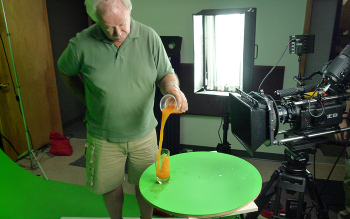 Greenscreen production at CMR Studios for American launch of Frubob All-Natural Fruit Float